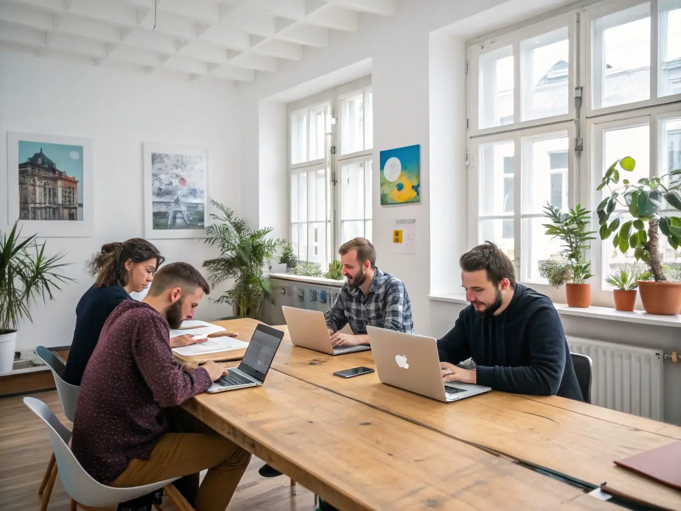 A developer working on React code, with a focus on UI components and state management, in a collaborative team environment.